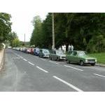 Le convoi dans une rue de Maintenon