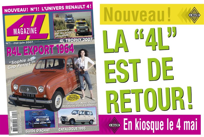 NOUVEAU! 4L MAGAZINE DANS LES KIOSQUES![1]