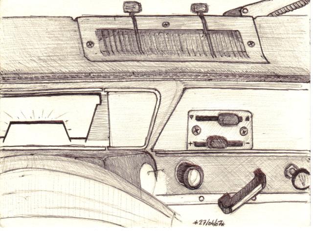 Renault 6 TL interieur planche de bord