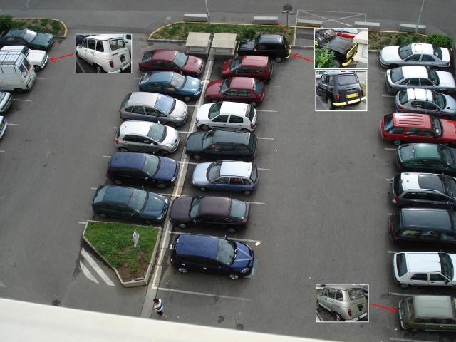 Parking à quatrelles