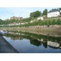 Samedi matin, vue sur le fort de Bouillon depuis la parking de l'Archéoscope