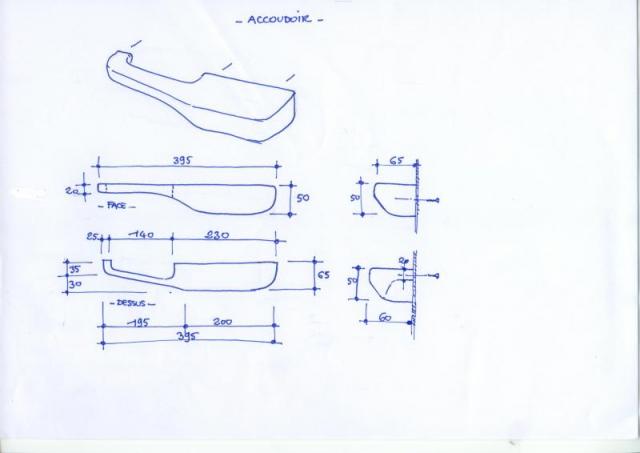 Accoudoir porte AV  4L