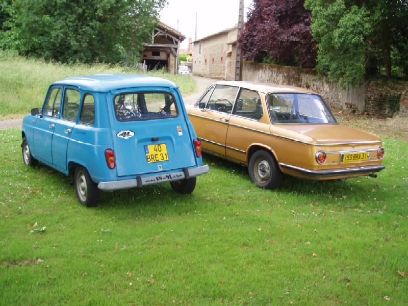 Martine & ma BMW 2002 Ceylon (vue AR)